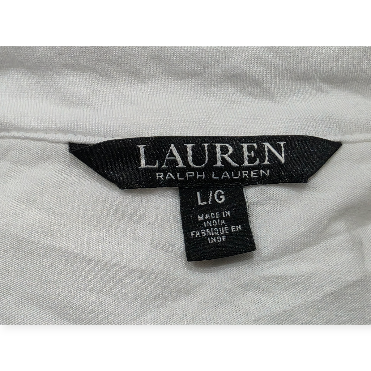 Blusa Ralph Lauren De Mujer Sin Mangas L Blanco Con Olanes
