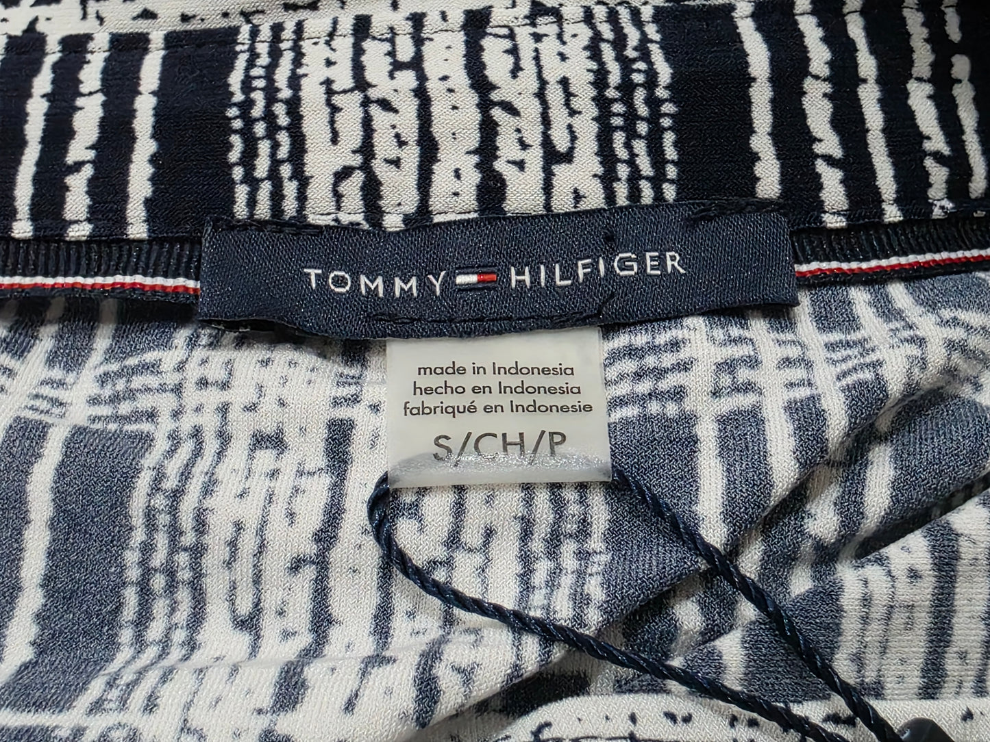 Blusa Tommy Hilfiger Chico S Azul Y Blanco