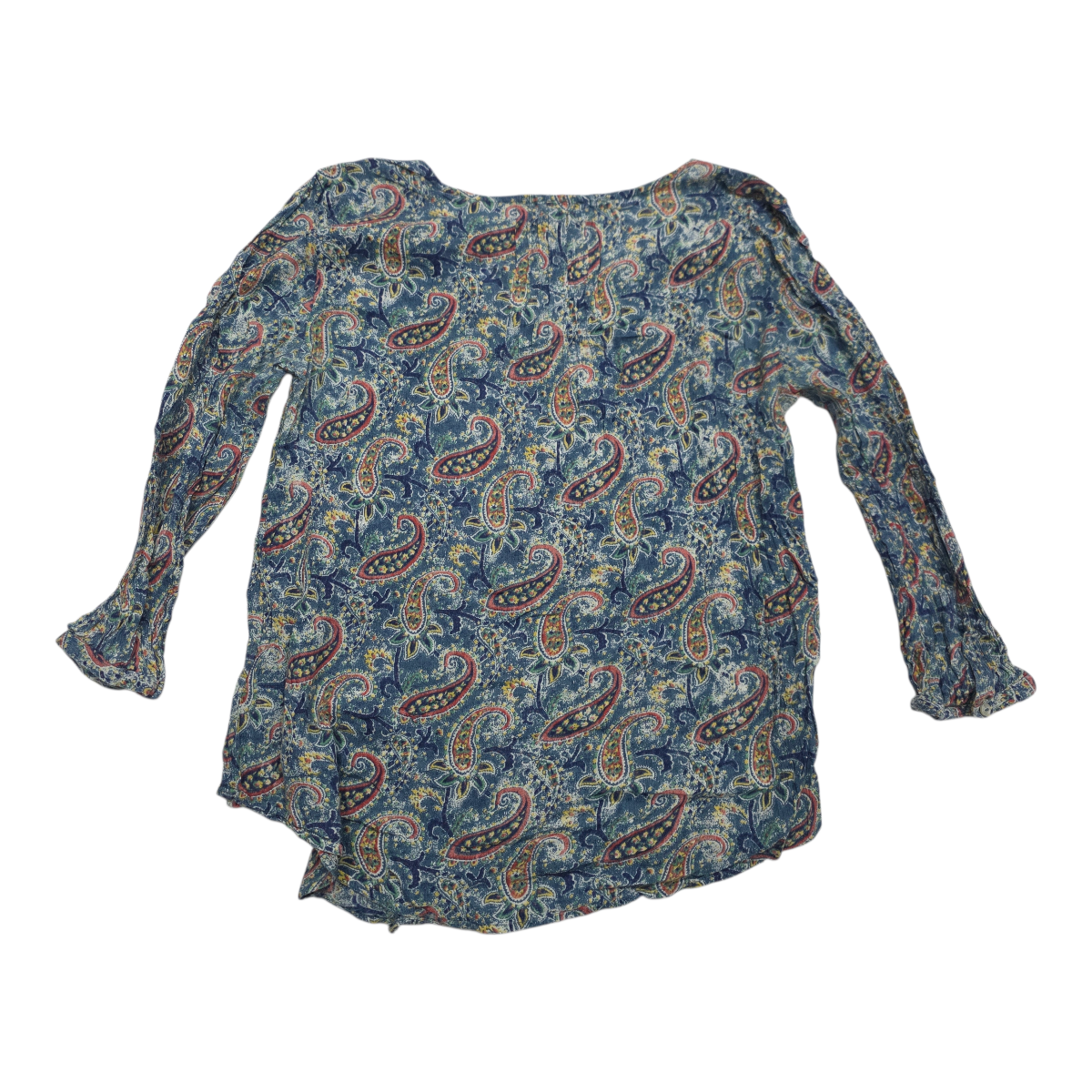 Blusa Ralph Lauren azul acero con figuras