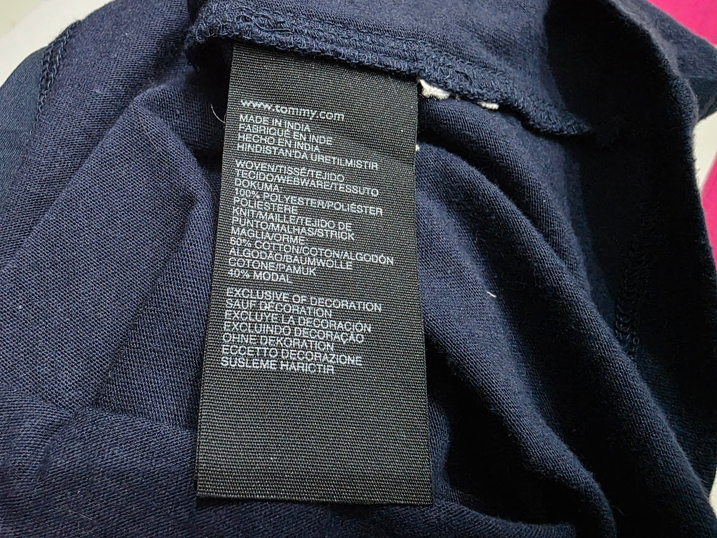 Blusa Tommy Hilfiger de Mujer sin mangas azul marino