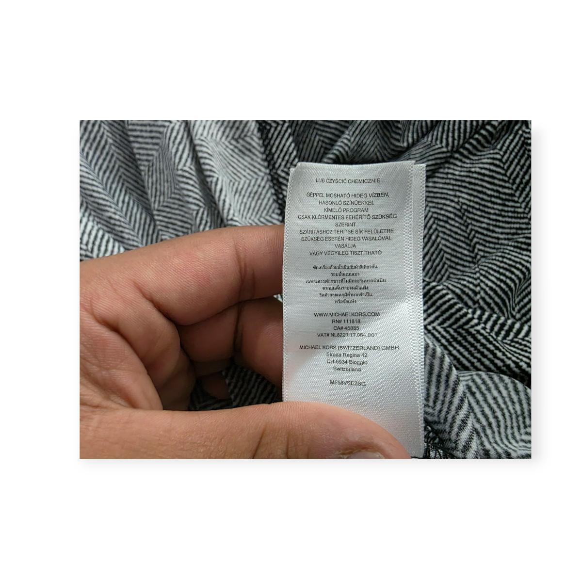 Vestido Michael Kors Xgrande Xl Gris Manga Larga