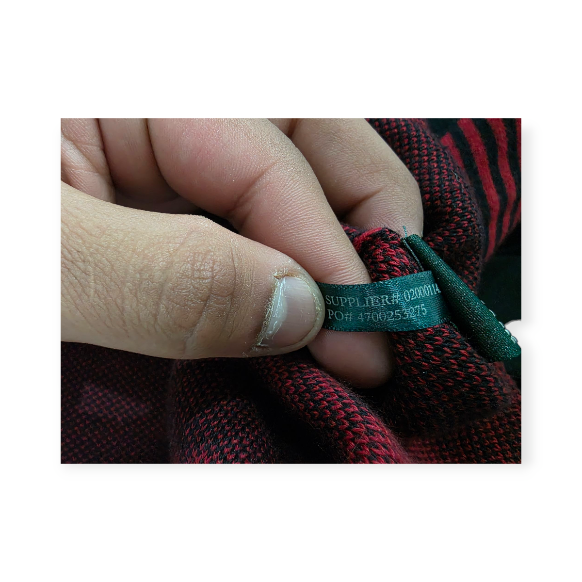 Vestido Ralph Lauren Mediana M Negro Con Rojo Manga Larga