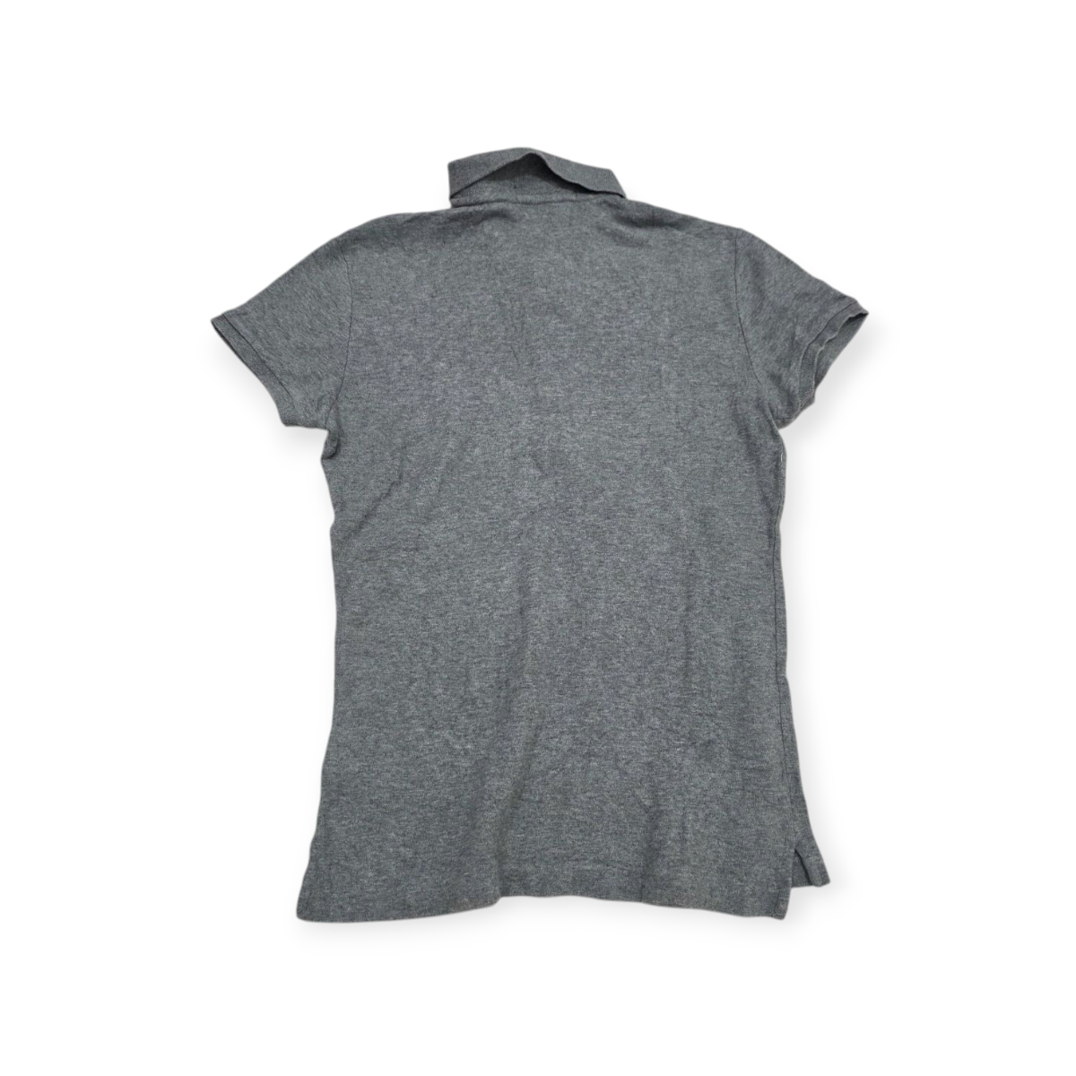 Playera Polo Ralph Lauren Mediana M Gris Con Pony Blanco