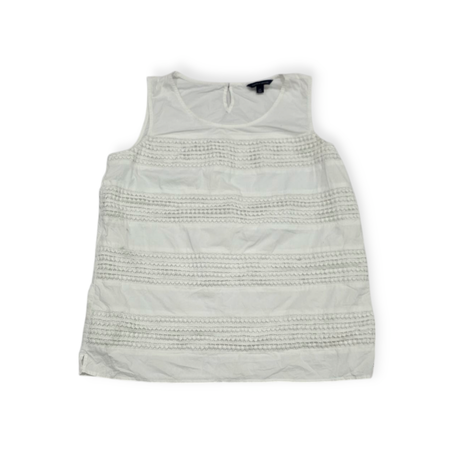 Blusa Tommy Hilfiger Grande L Blanca De Encaje