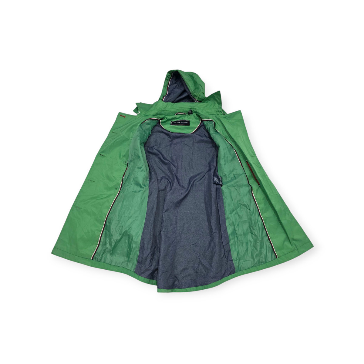 Gabardina Tommy Hilfiger Xchico Xs Color Verde