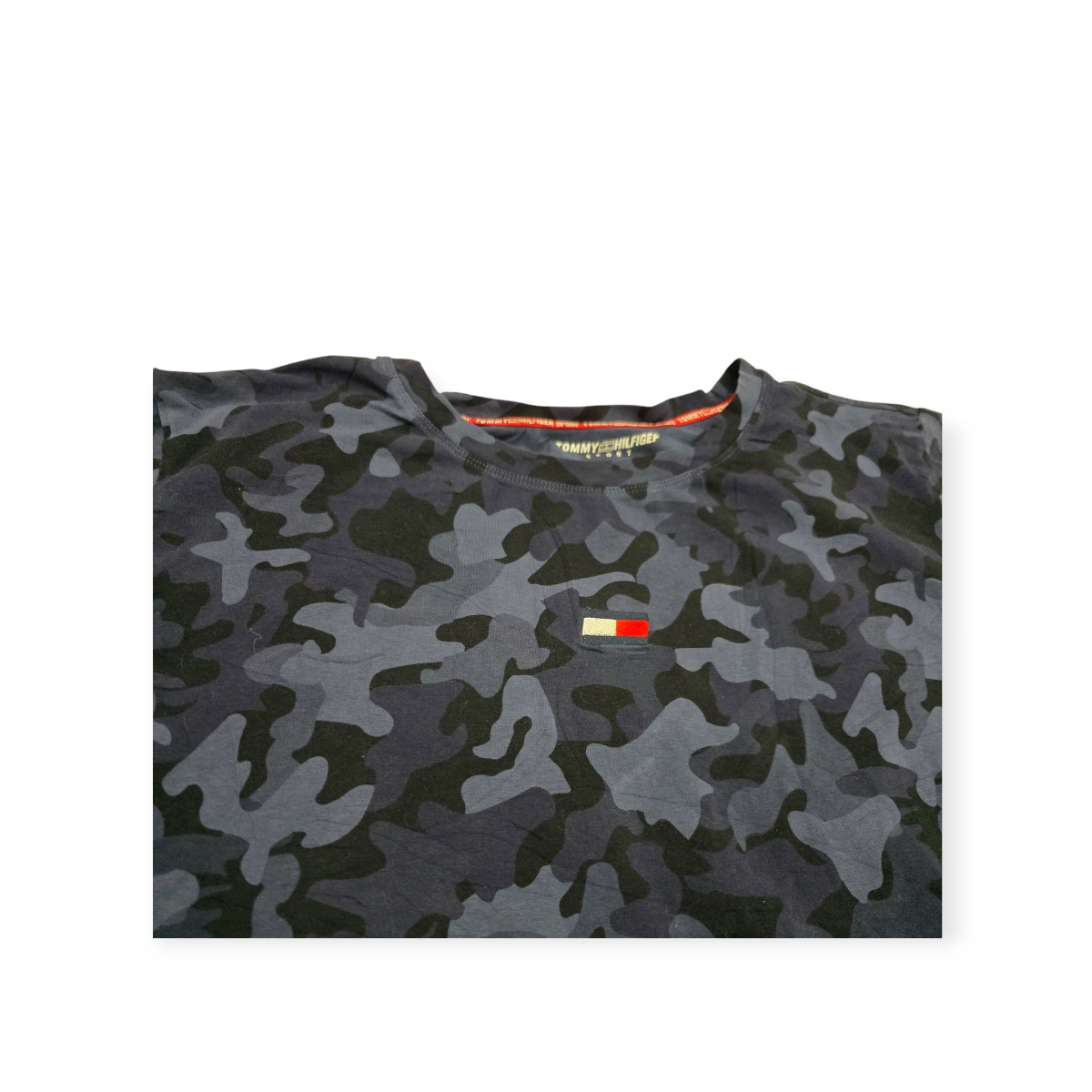 Playera Corta Tommy Hilfiger Talla 1x Azul Militar