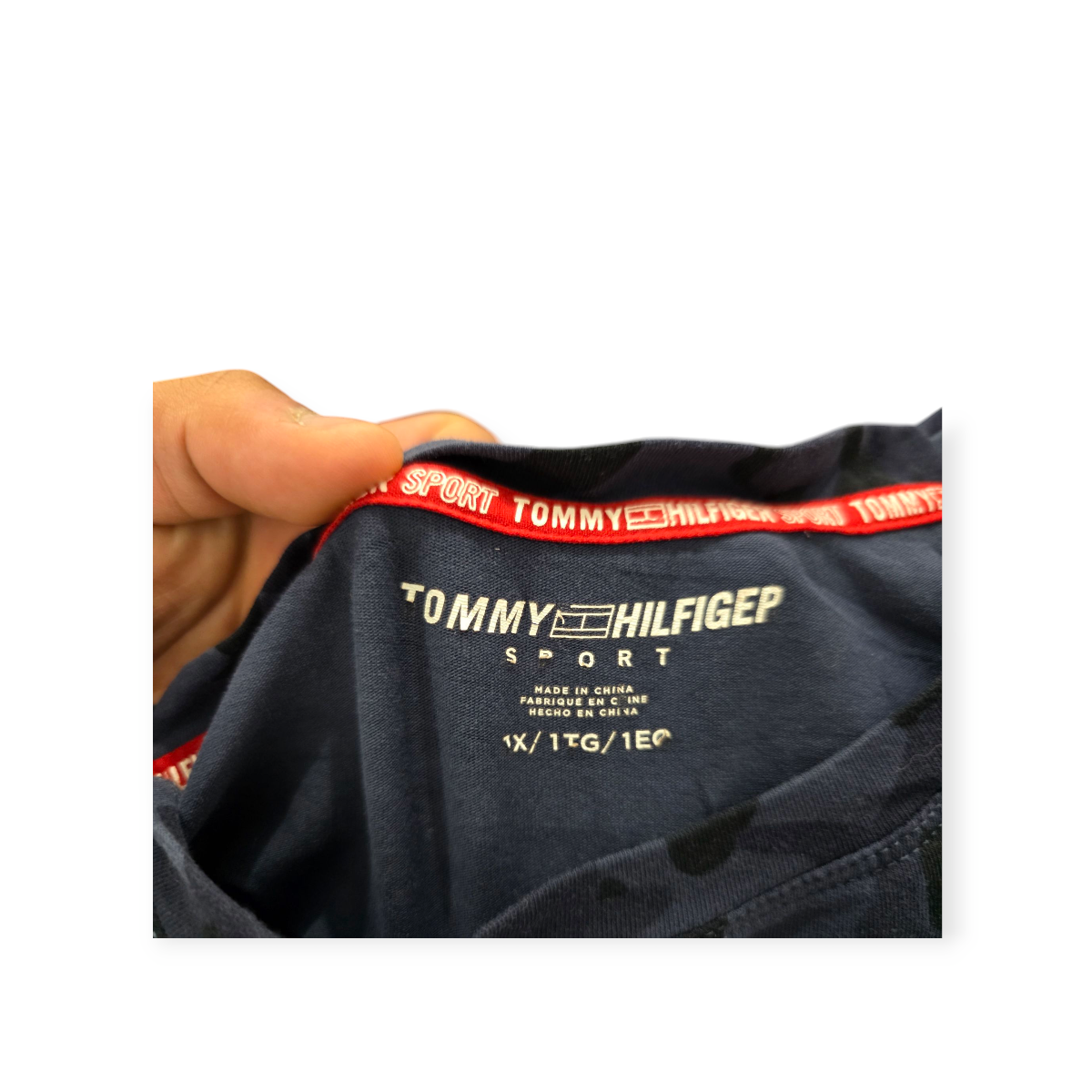 Playera Corta Tommy Hilfiger Talla 1x Azul Militar