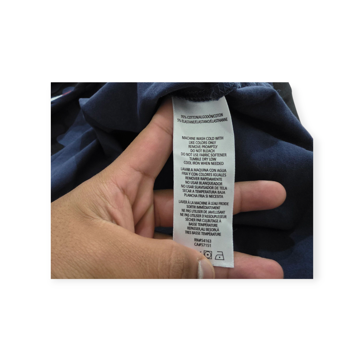 Playera Corta Tommy Hilfiger Talla 1x Azul Militar