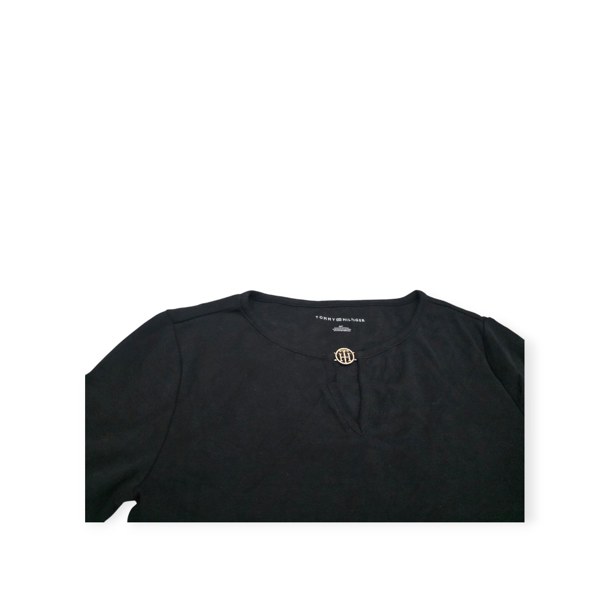 Playera Tommy Hilfiger Chico S Negra