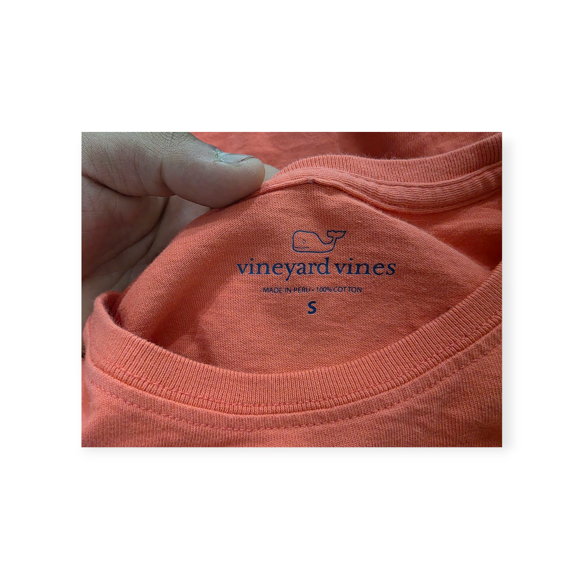 Playera Manga Larga Vineyard Vines Chico S Coral