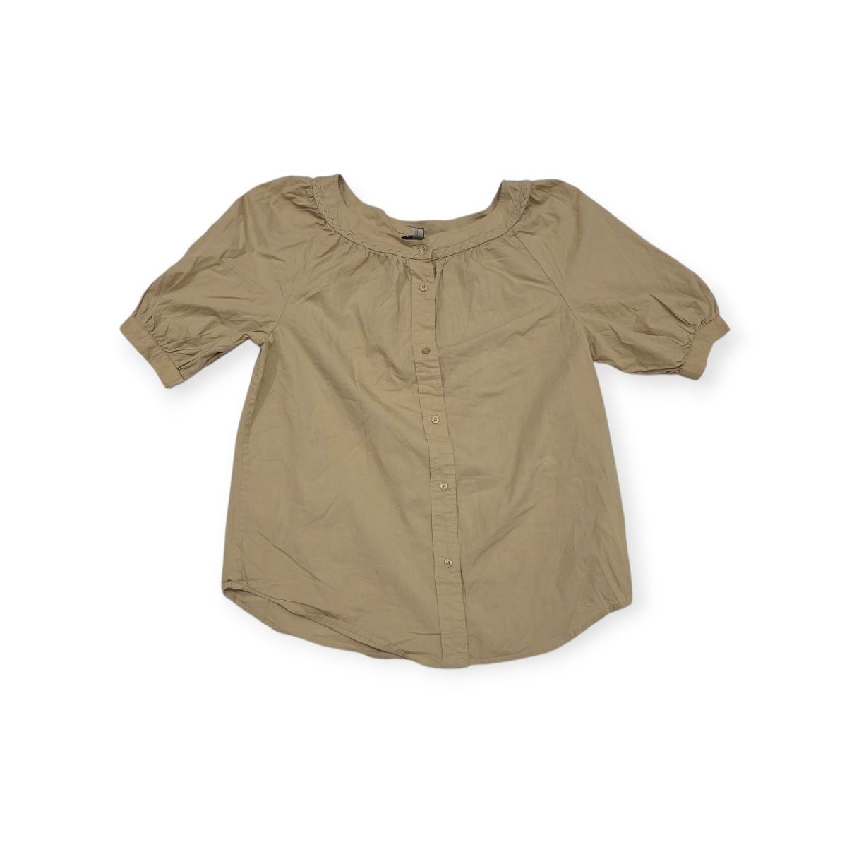 Blusa Ralph Lauren Mediana M Color Cafe Estilo Campesino