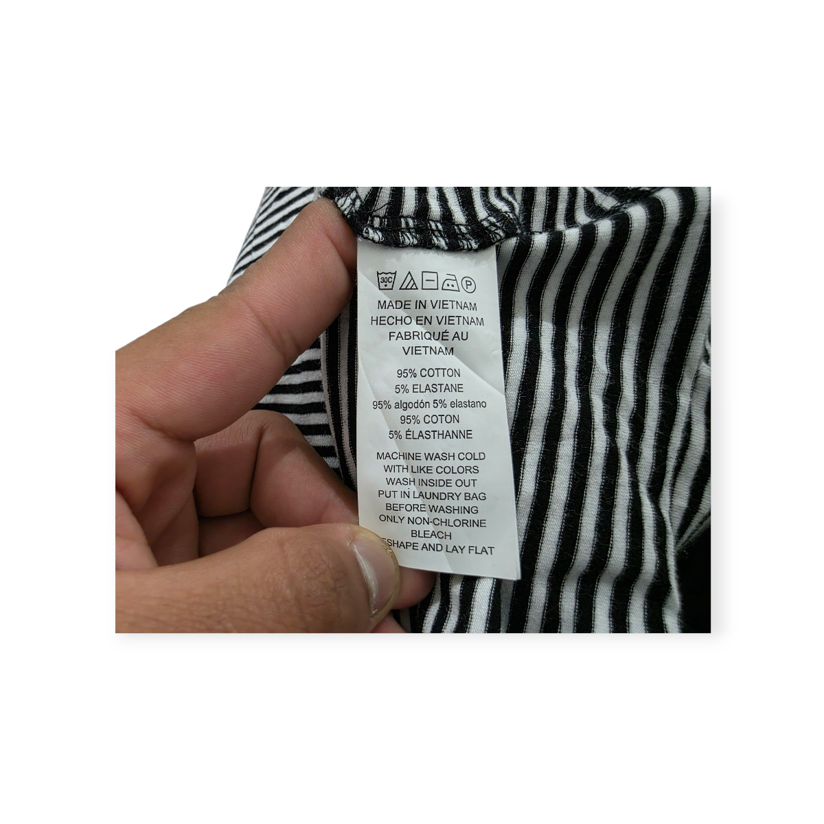 Playera Michael Kors Mediana M Lineas Blanco Negro
