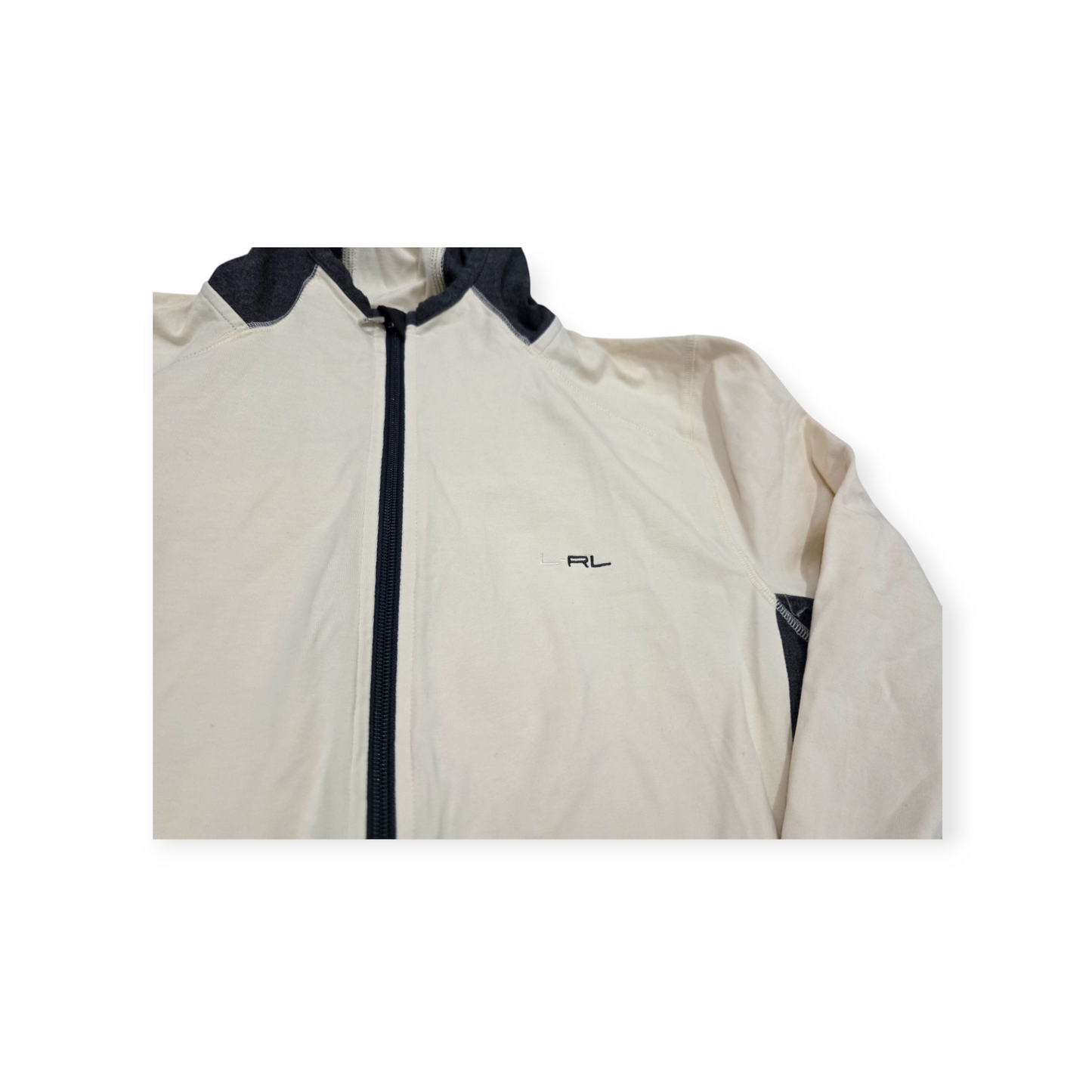 Sudadera Ralph Lauren Xgrande Xl Color Crema Con Gris