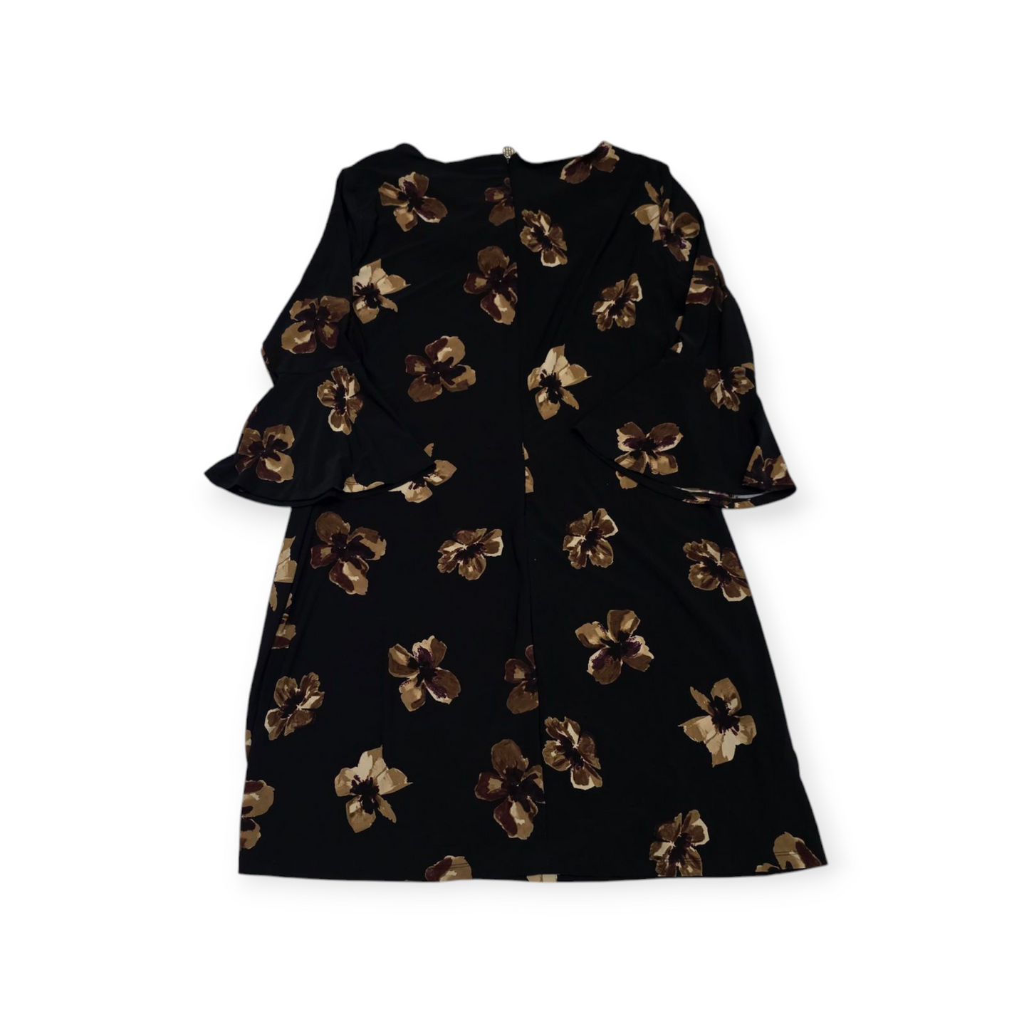 Vestido Tommy Hilfiger Talla 14 Floreado Cafe