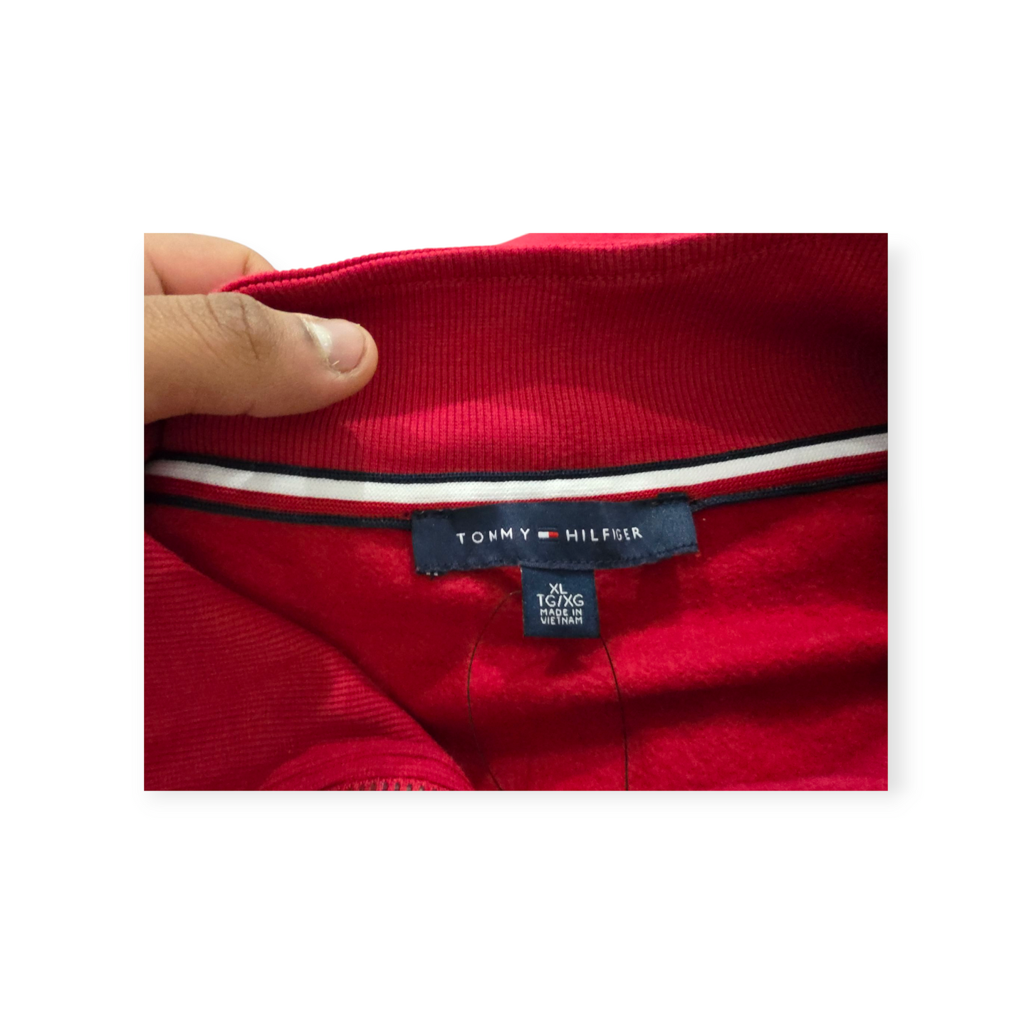 Sudadera Tommy Hilfiger Xgrande Xl Roja
