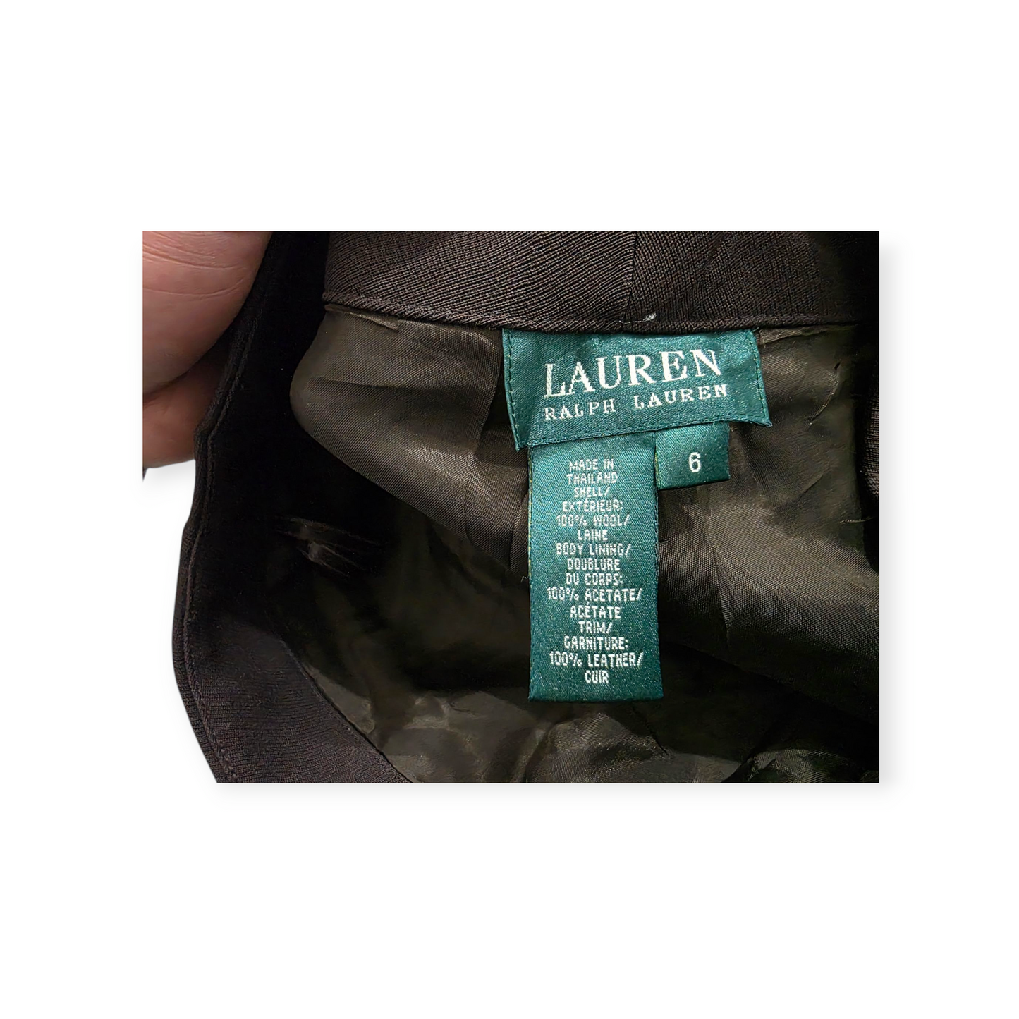 Pantalon De Vestir Ralph Lauren Talla 6 Cafe