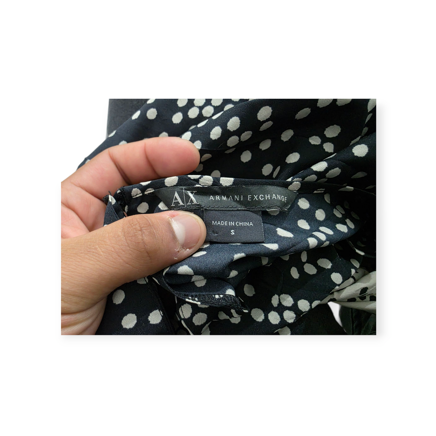Vestido Armani Exchange Chico S Cafe Con Negro