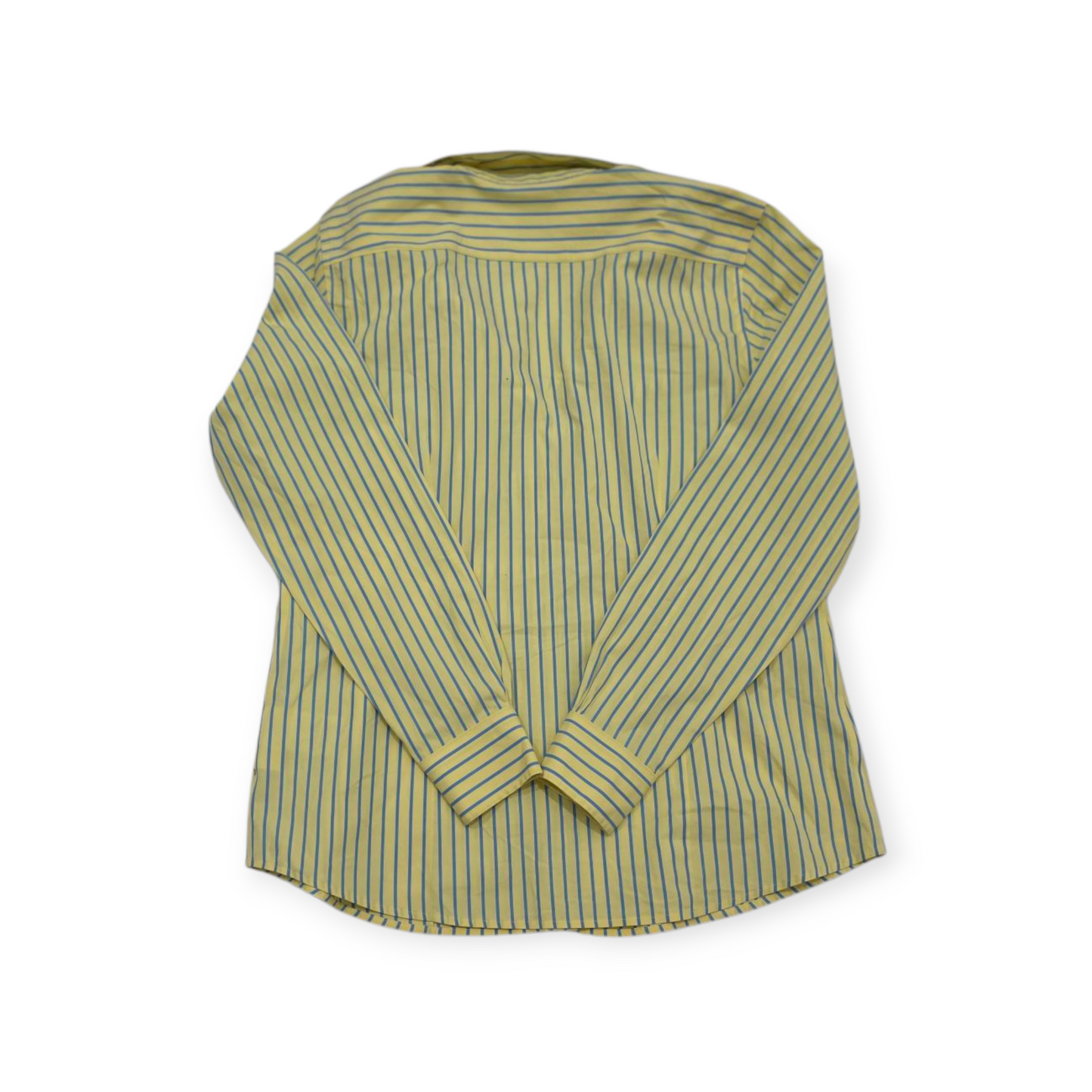 Camisa Brooks Brothers Talla 10 Amarilla Con Lineas Azules