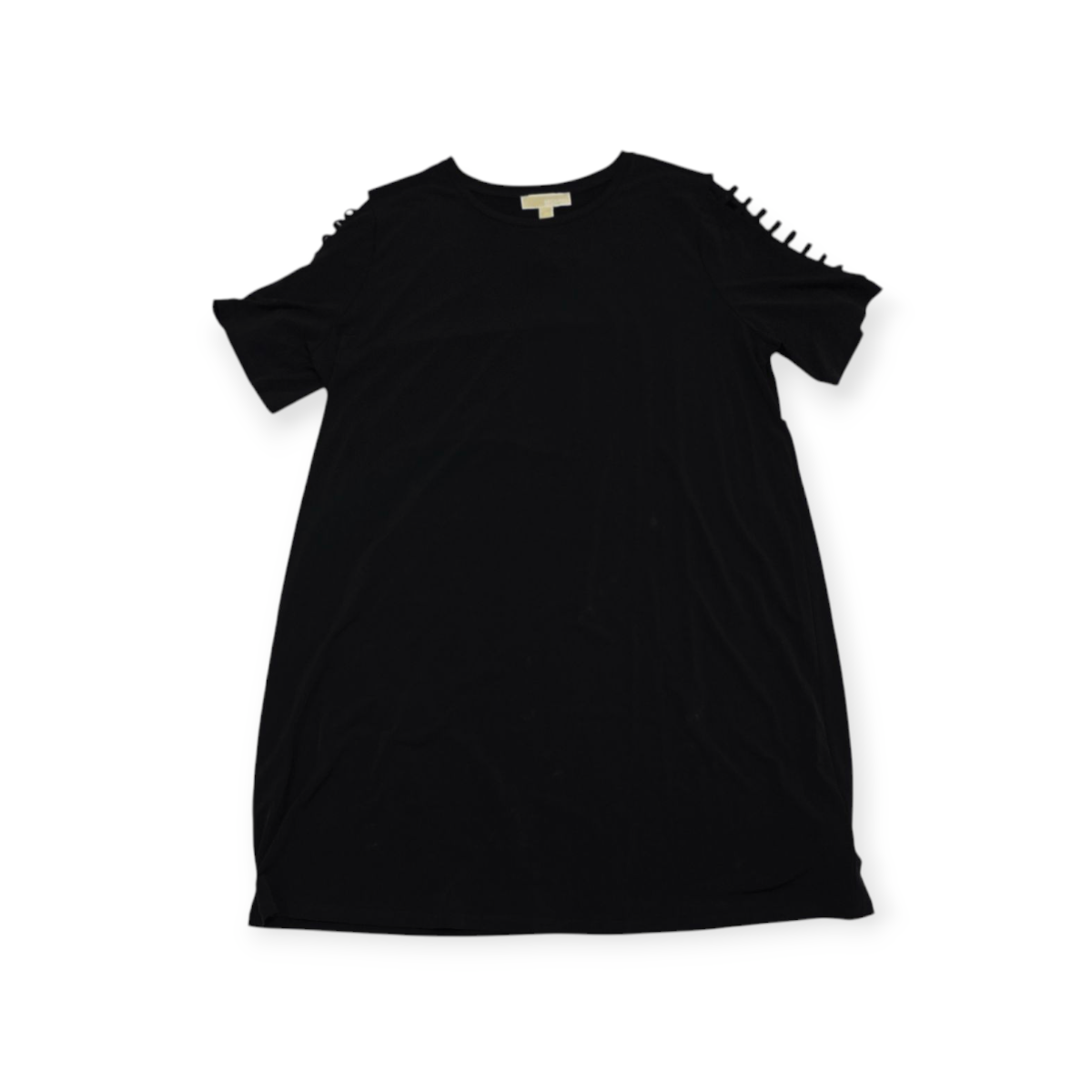 Vestido Michael Kors Talla 2xl Negro Manga Con Aberturas