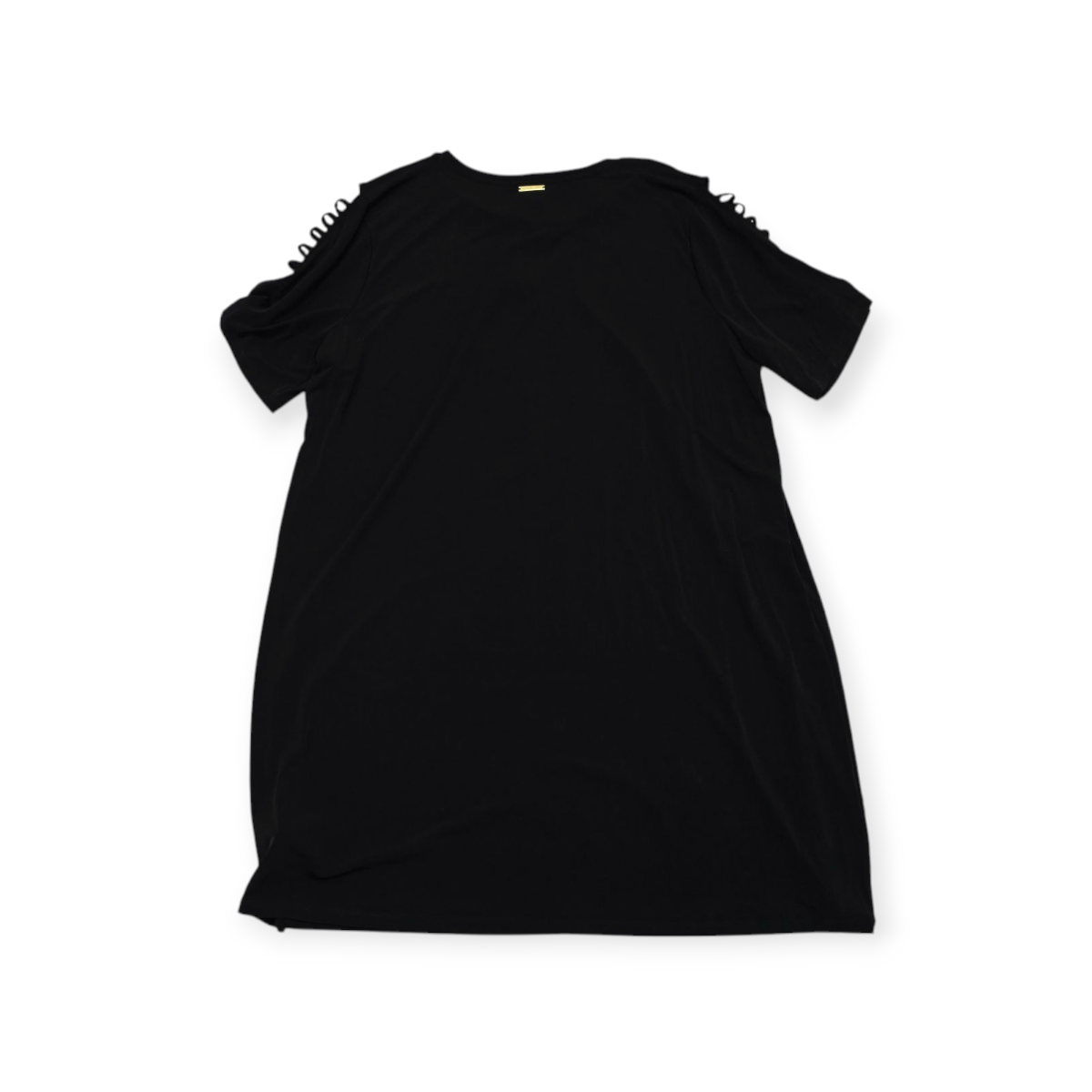 Vestido Michael Kors Talla 2xl Negro Manga Con Aberturas