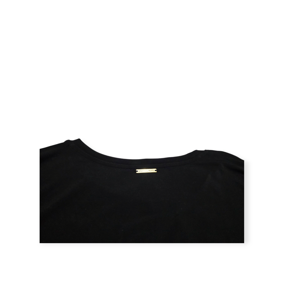 Vestido Michael Kors Talla 2xl Negro Manga Con Aberturas