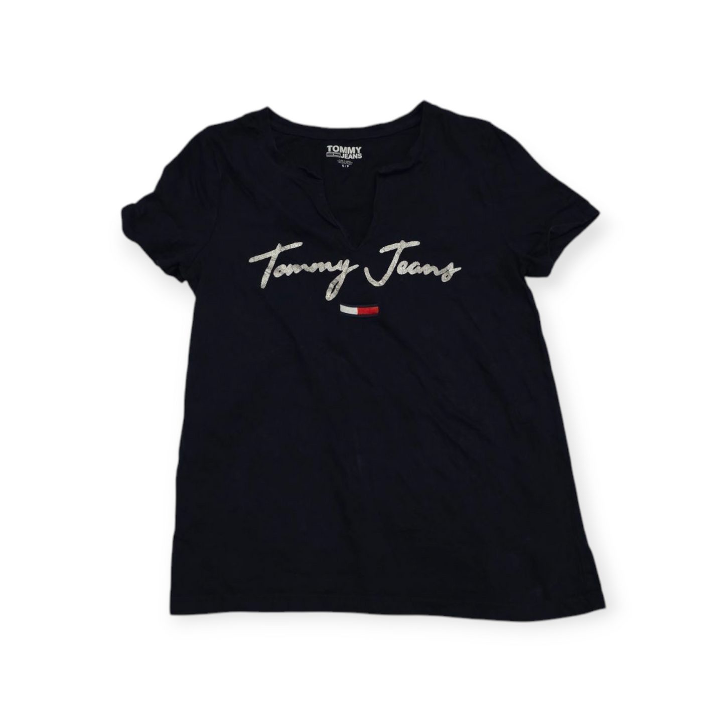Playera Tommy Hilfiger Chico S Azul Marino Manga Corta