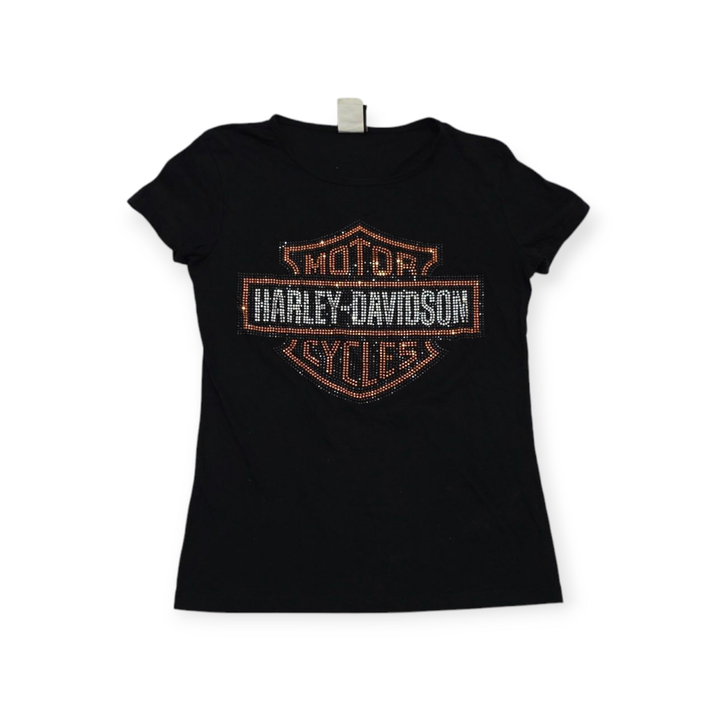 Playera Harley Davidson Mediana M Negra Con Brillos