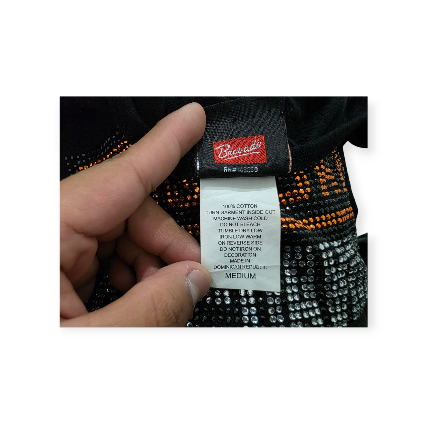 Playera Harley Davidson Mediana M Negra Con Brillos