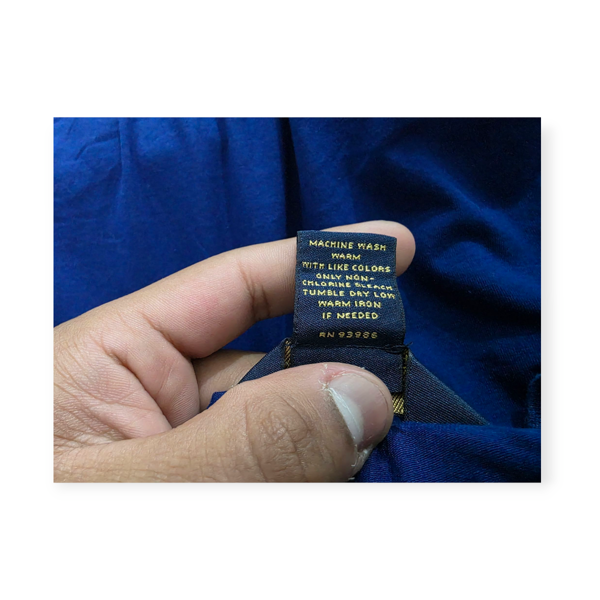 Blusa Brooks Brothers Grande L Azul Marino Manga Larga