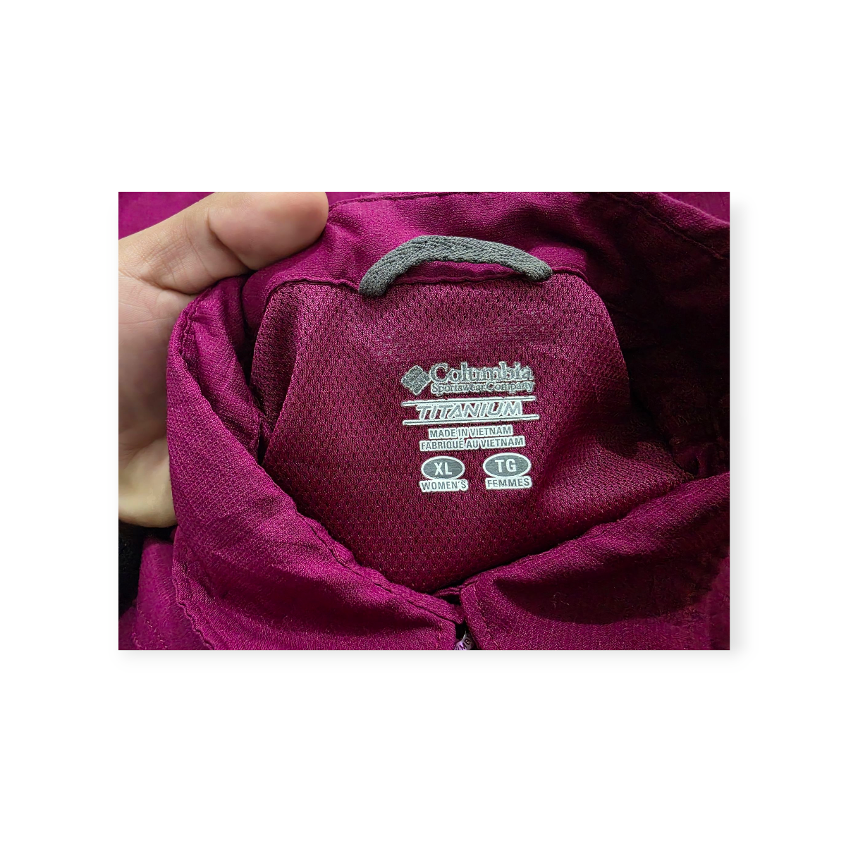 Camisa Columbia Titanium Xgrande Xl Color Rosa Oscuro