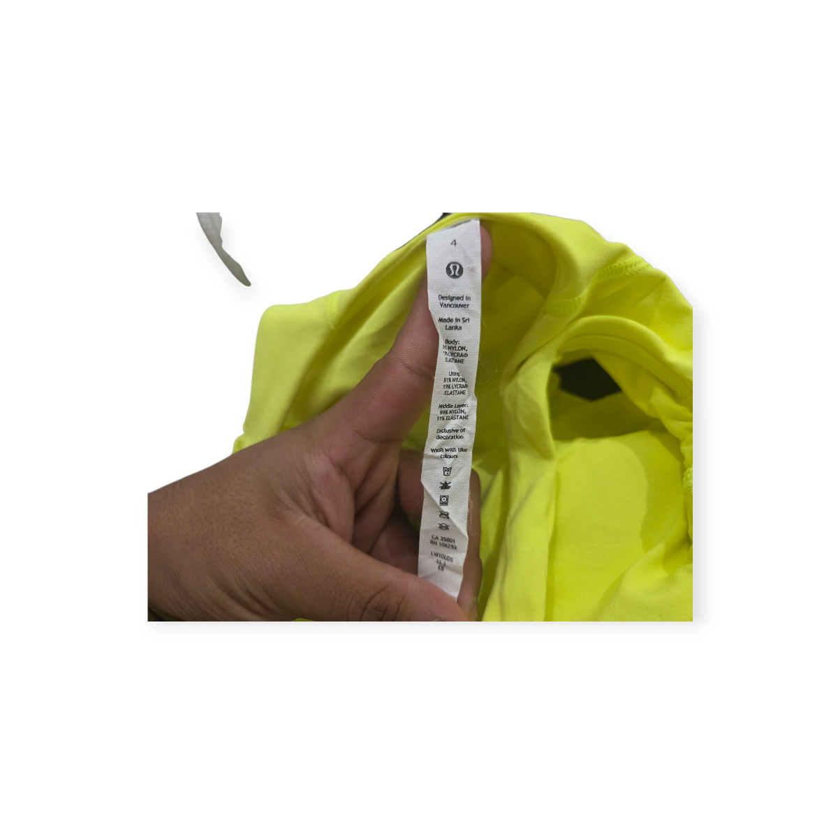 Crop Top Lululemon Talla 4 Color Verde