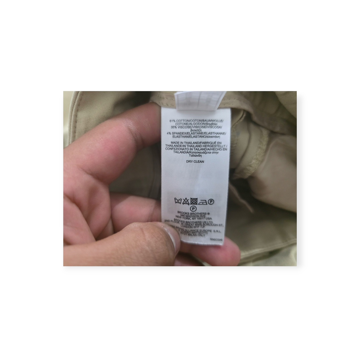 Pantalón Mujer Brooks Brothers Talla 2 Café Claro