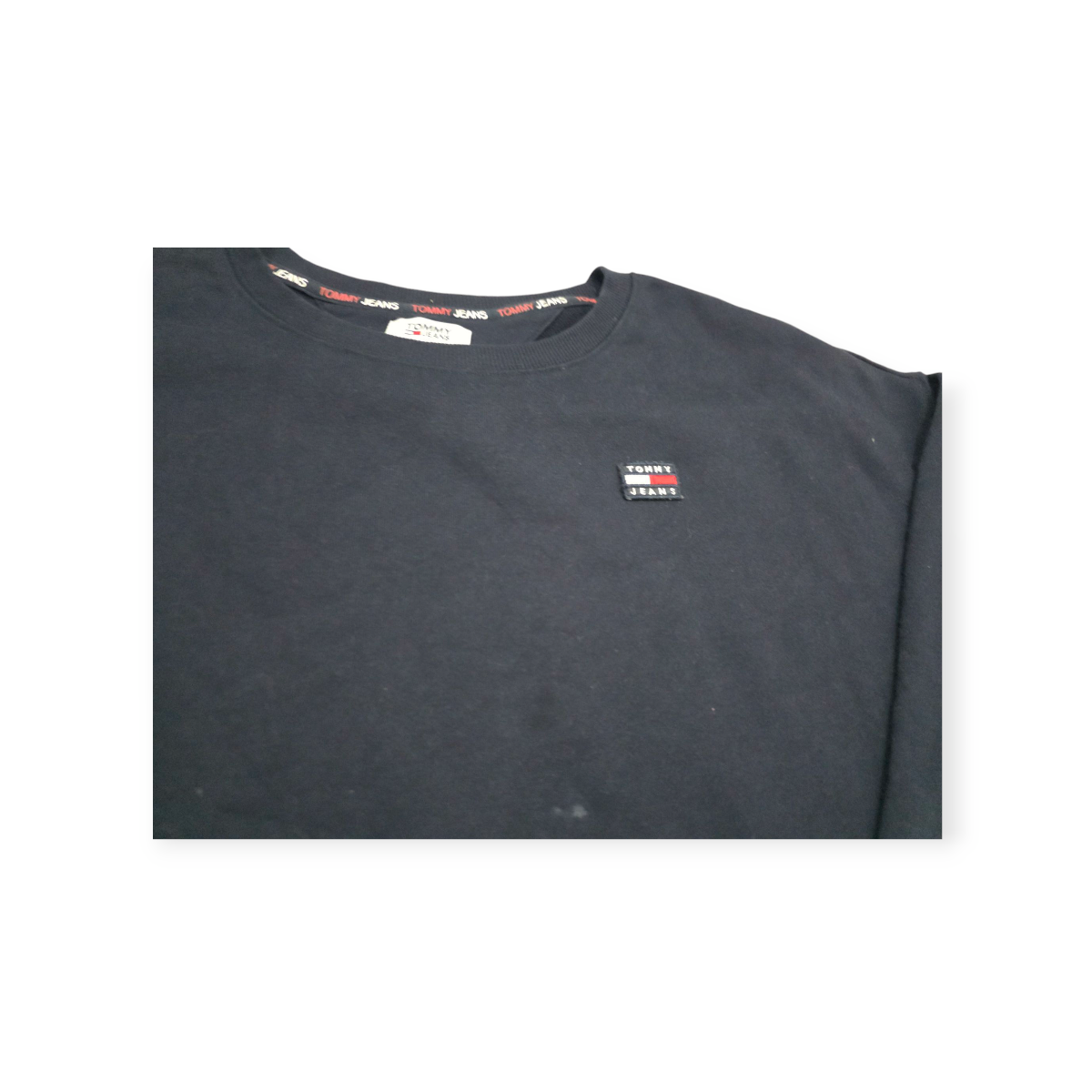 Sudadera Mujer Crop Top Azul Marino Tommy Hilfiger Mediana M