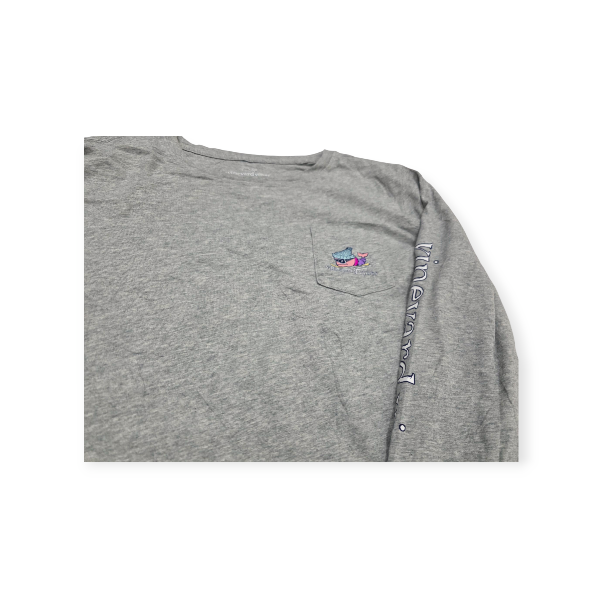Playera Mujer Vineyard Vines Mediana M Gris Claro
