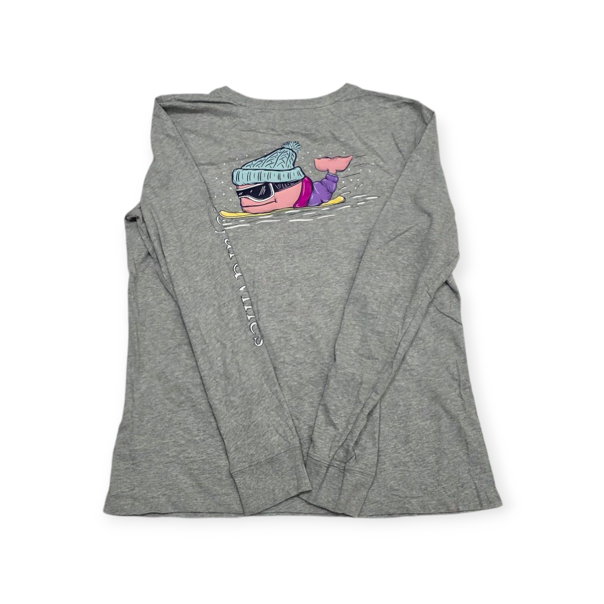 Playera Mujer Vineyard Vines Mediana M Gris Claro