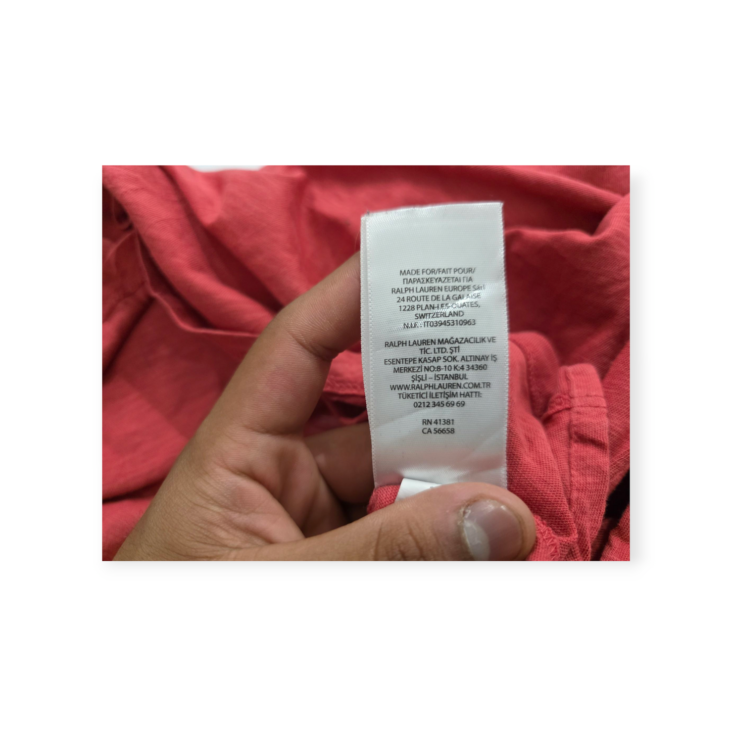 Playera Mujer Polo Ralph Lauren Grande L Color Coral Oscuro