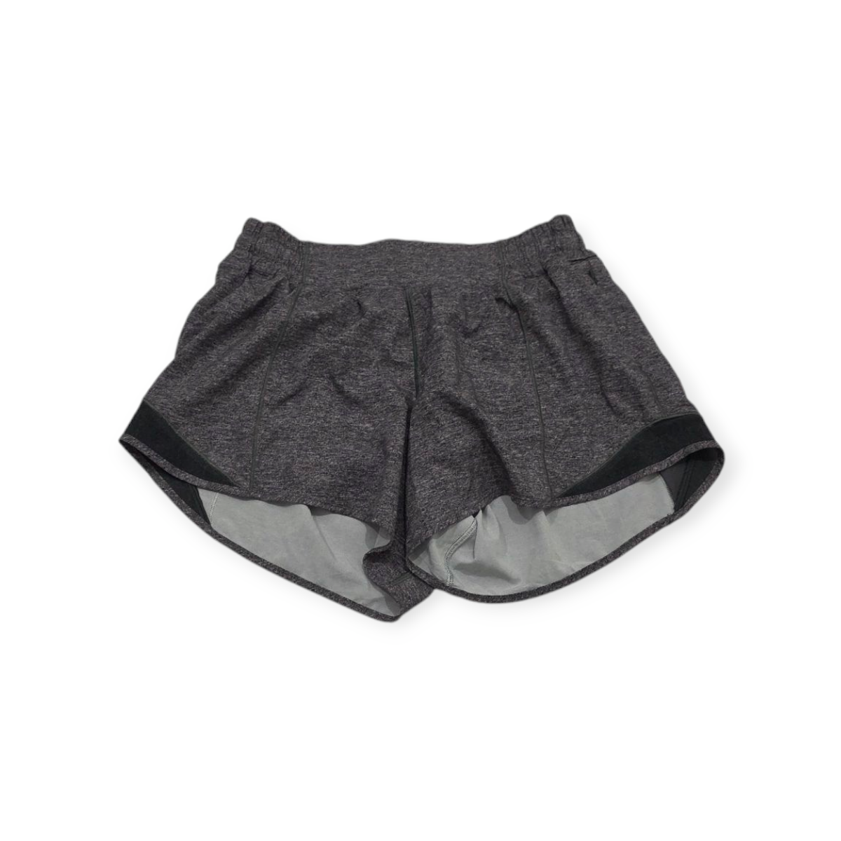 Short Lululemon Talla 8 Talla Color Gris Jaspeado