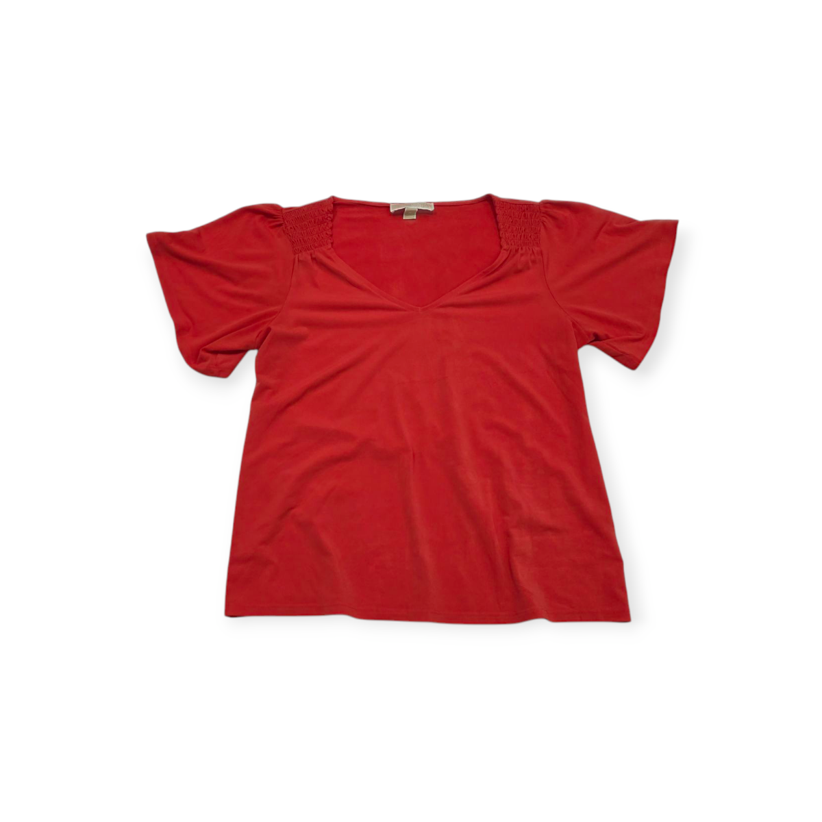 Blusa Michael Kors Mujer Mediana M Naranja Manga Amplia