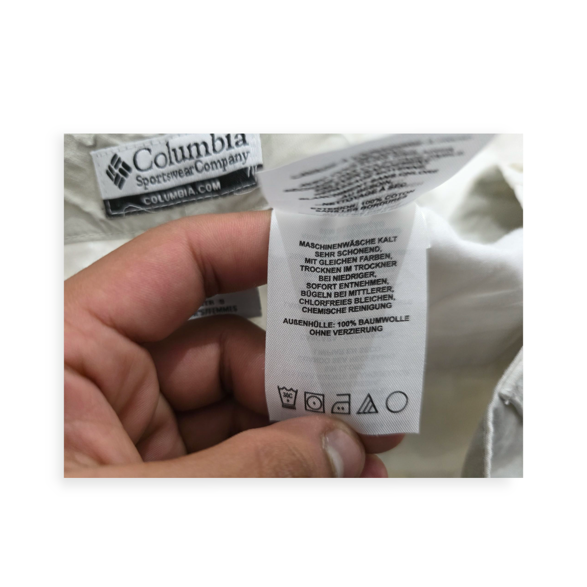 Bermuda Columbia Color Blanco Talla 12