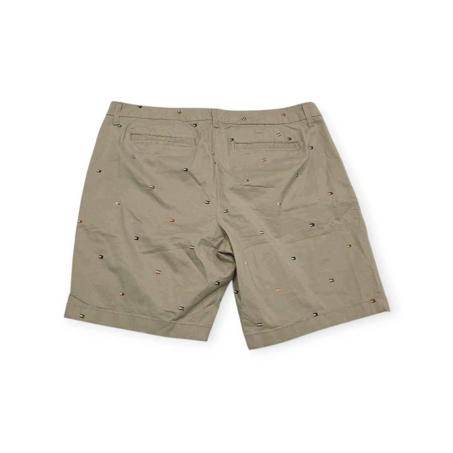 Bermuda Tommy Hilfiger Talla 16 Cafe Claro Con Banderitas