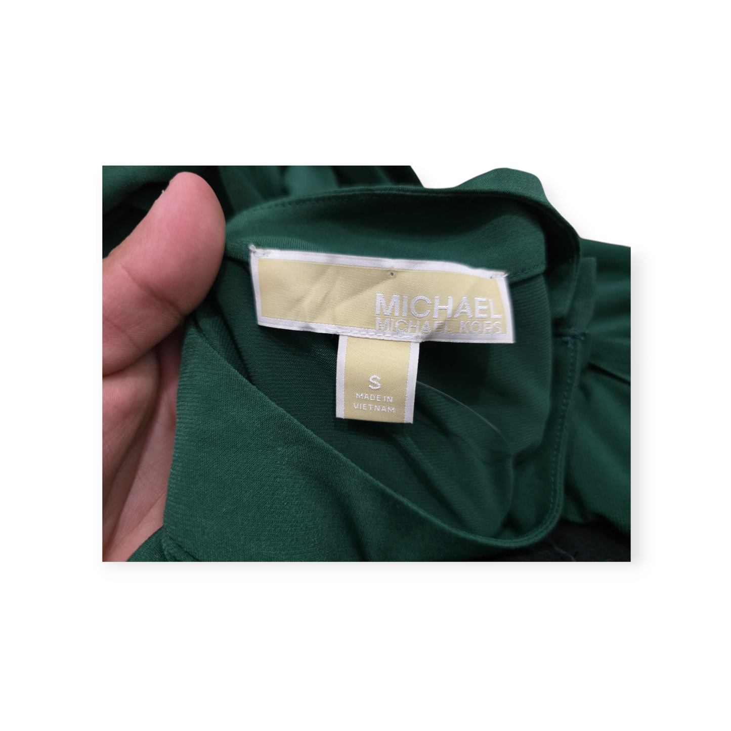 Vestido Michael Kors Chico S Verde Sin Mangas