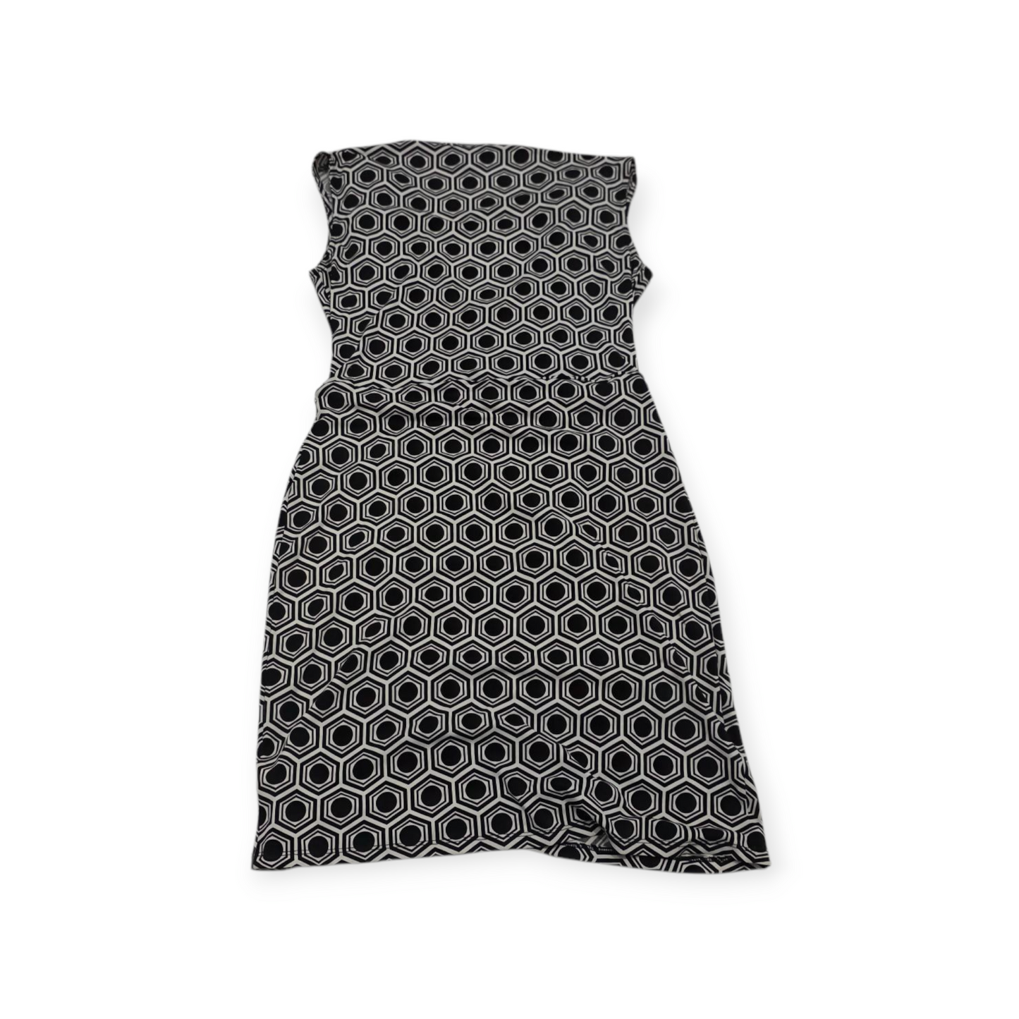 Vestido Michael Kors Chico S Gris Con Negro Sin Mangas