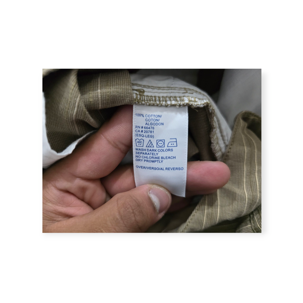Pantalon Tommy Hilfiger Talla 14 De Vestir Color Cafe Rayado Marrón Claro 14