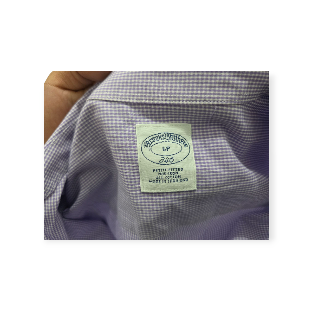 Camisa Brooks Brothers Talla 6p Lila Manga 3/4 De Mujer