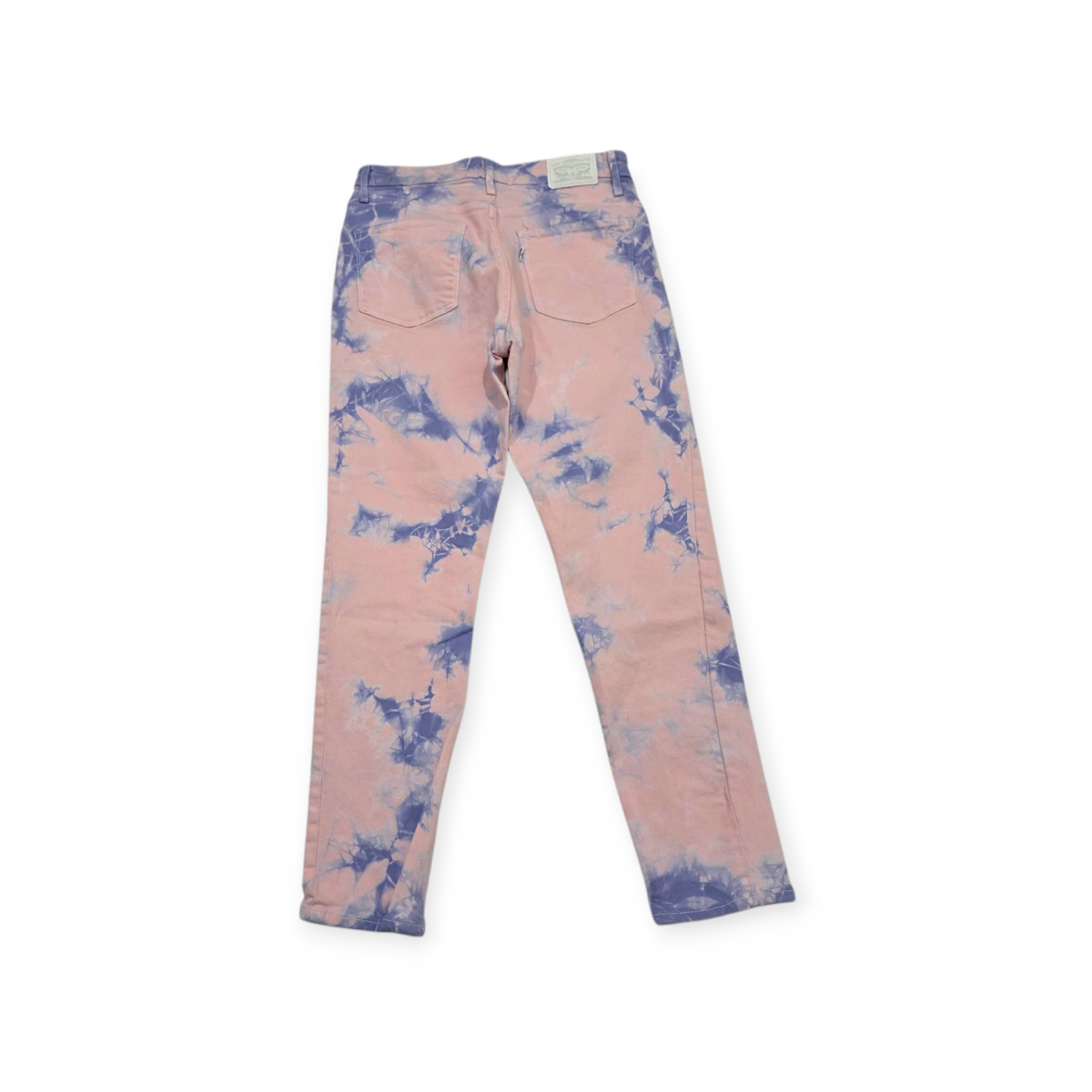 Pantalon Levis Talla 29 Rosa C/ Azul High Rise Skinny Ankle