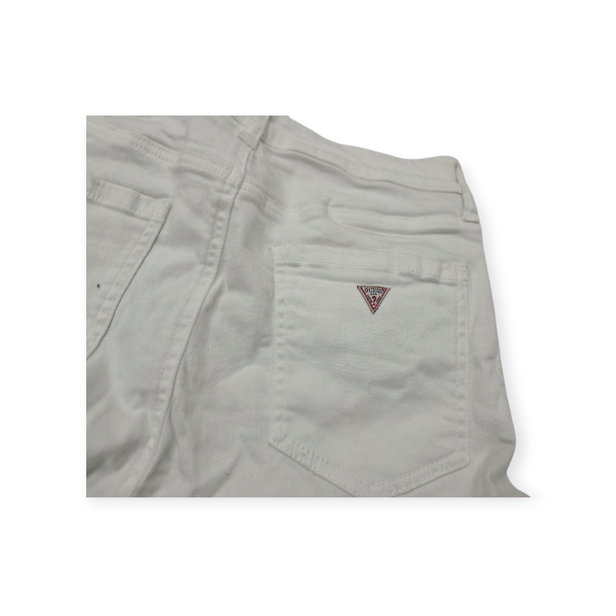 Pantalon Guess Talla 29 Color Blanco Skinny
