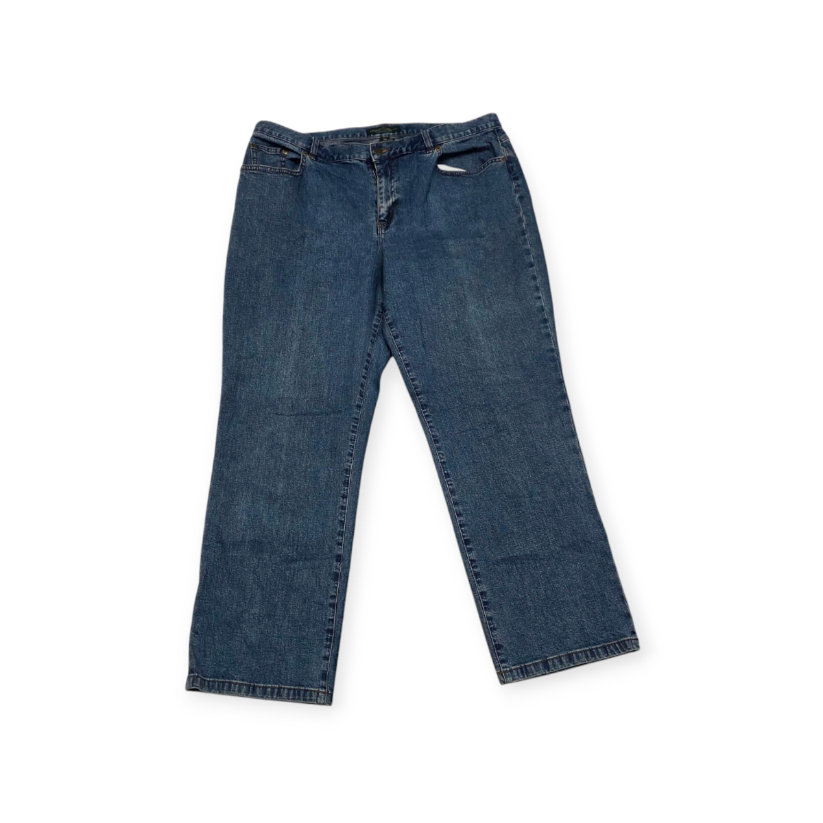 Pantalon Ralph Lauren Talla 16w De Mezclilla Azul