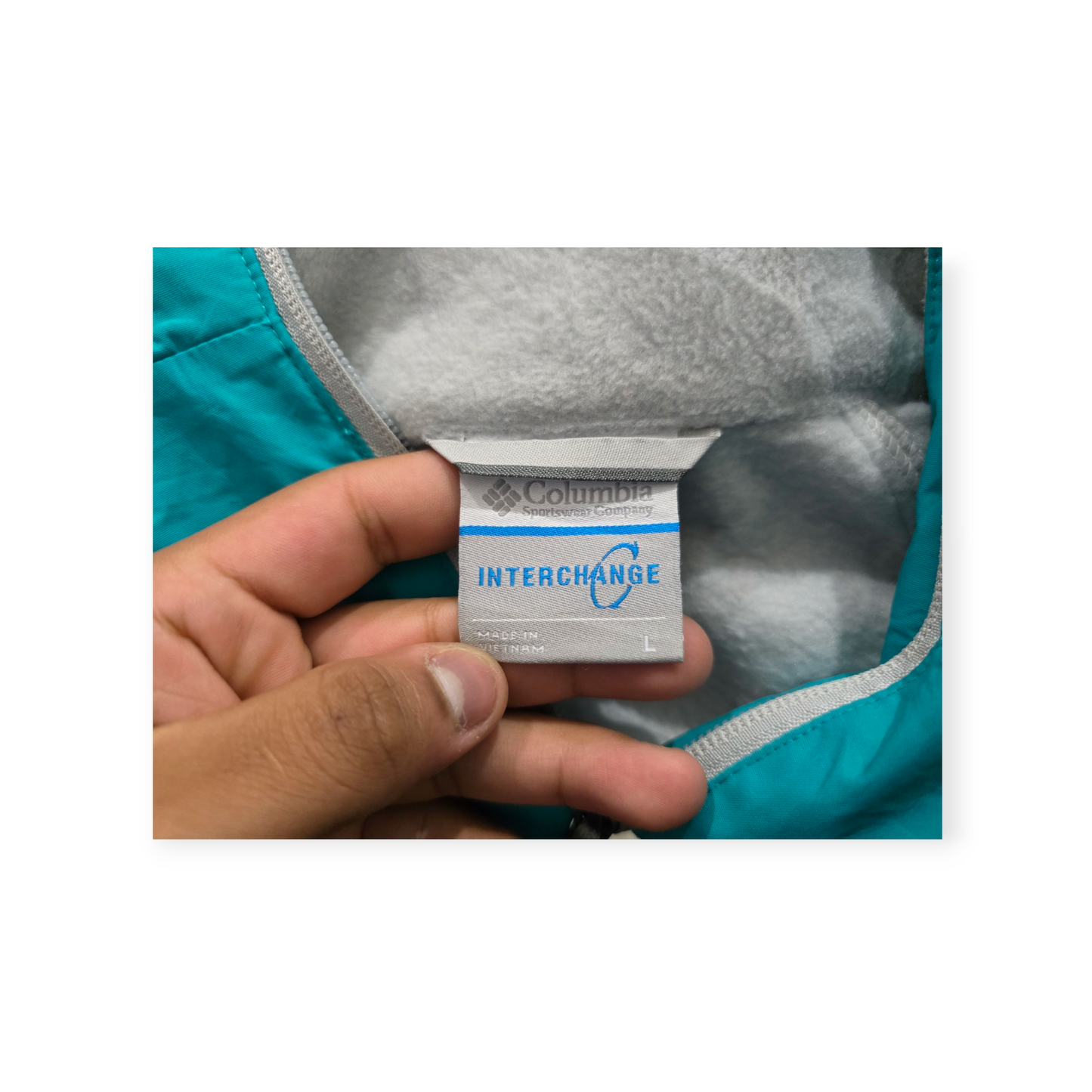 Chamarra Columbia 2 En 1 Interchange Grande L Color Azul