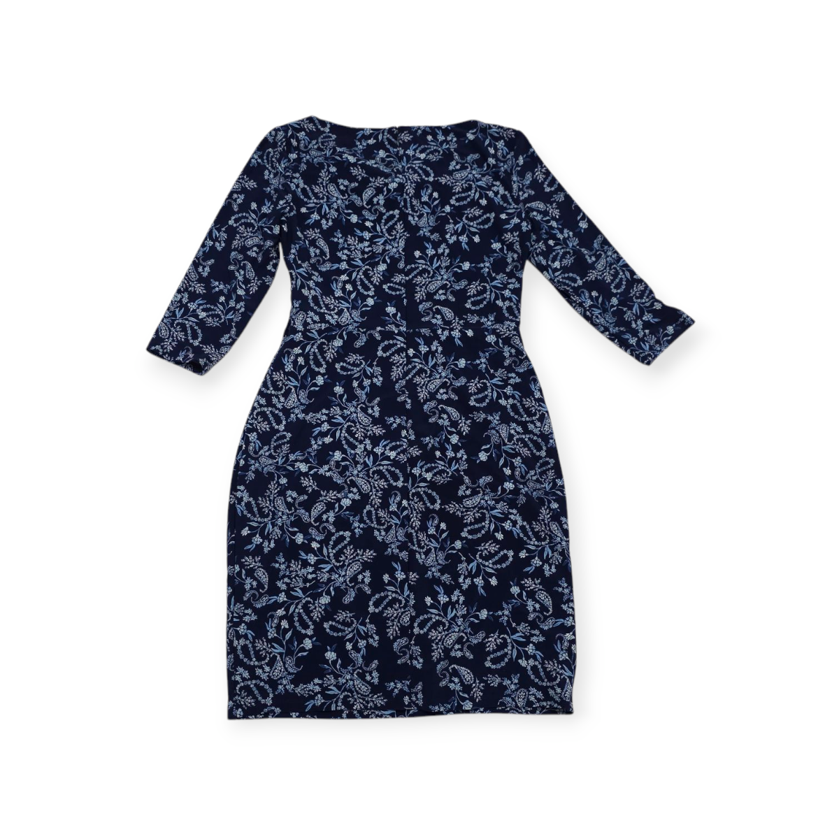 Vestido Ralph Lauren Black Talla 8 Azul Marino Manga 3/4