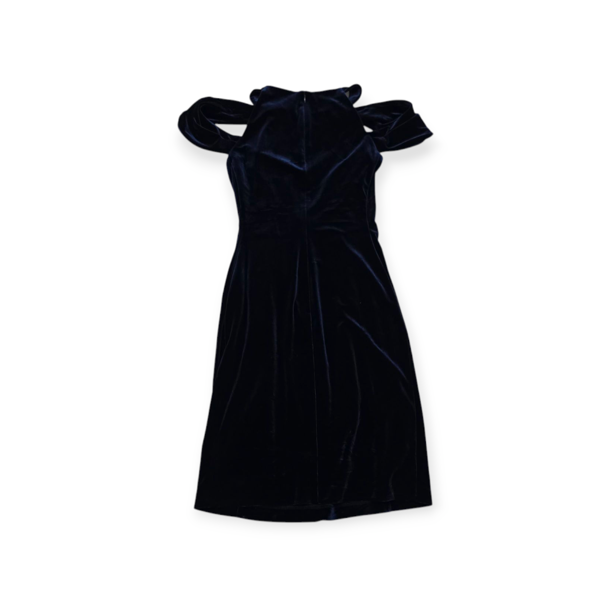 Vestido Ralph Lauren Talla 8 Petite De Terciopelo Azul
